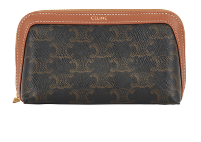 Celine Small Triomphe Cosmetic Bag, front view